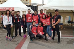 Les étudiants du département de physiothérapie au Marathon de Beyrouth 2018