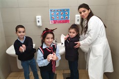 The nursing department at ULS organized a hygiene day at Sagesse High School