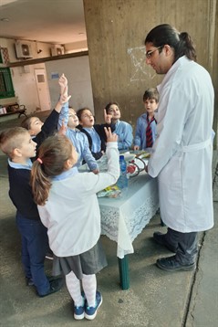 The nursing department at ULS organized a hygiene day at Sagesse High School