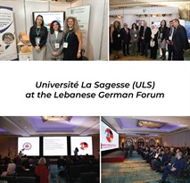 Université La Sagesse (ULS) at the Lebanese German Forum