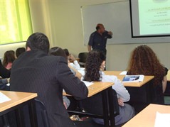BS6 students welcome General Pierre Nassar for a Strategic Planning conference 
