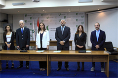 Protocole d’accord signé entre l’Université La Sagesse et la Fondation Youssef Sader pour collaborer à des activités dans le secteur de la formation juridique.