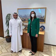 زيارة رئيسة جامعة الحكمة البروفسور لارا كرم البستاني إلى دولة قطر 